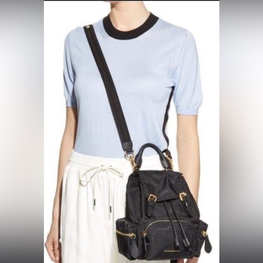 Authentic Burberry nylon crossbody rucksack
